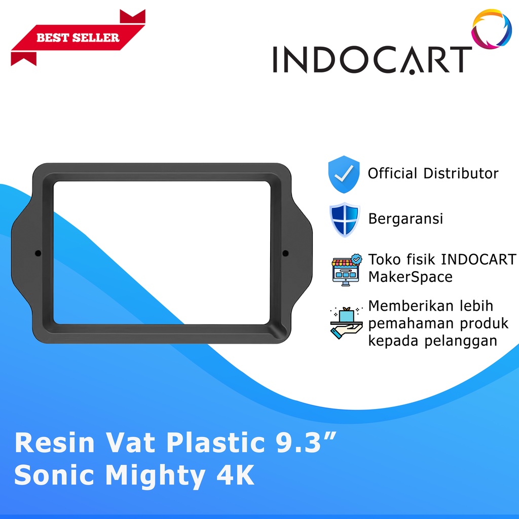 INDOCART Resin Vat - Plastic 9.3&quot; 3D Printer for Sonic Mighty 4K