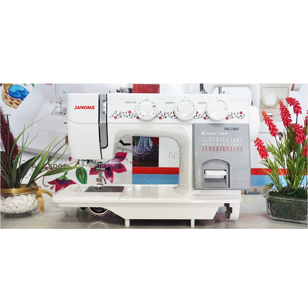 jual mesin jahit merk janome type ns 7880 - semi portable