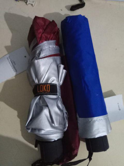 Payung Lipat Loko Lapis Silver