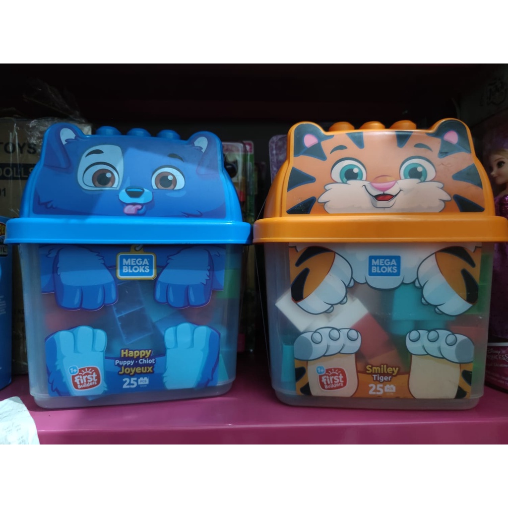 Mega Bloks Vagone Delle Forme 25 Pezzi - Gioco Costruzioni Per Bambini 1+ Con Maniglia E Cercaforme