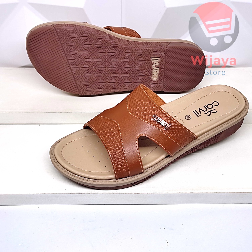 CARVIL ALVIDA SANDAL WANITA CARVIL ORIGINAL SENDAL SLOP SELOP CEWEK KASUAL CASUAL PEREMPUAN