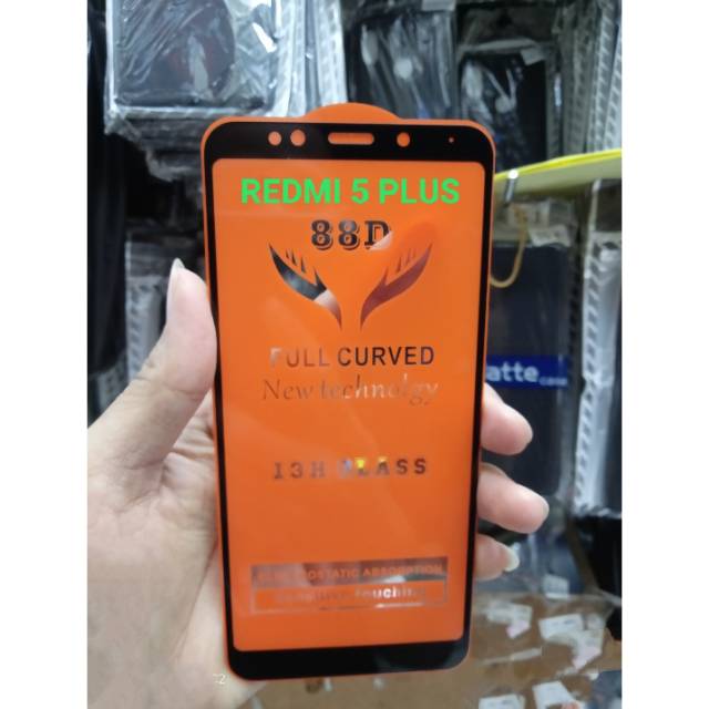 Antigores Kaca/Temperglas Full Cover Untuk Hp Redmi 5 Plus,Redmi 5