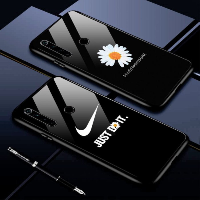 Produk Terbaru Samsung Galaxy A13 4G Premium Case Glass Motif Peaceminusone