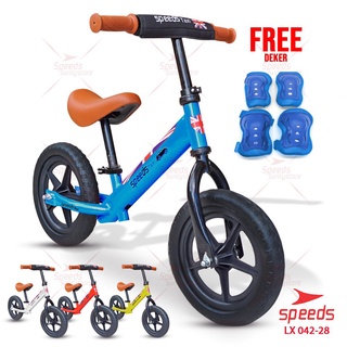 SPEEDS Sepeda Anak Sepeda Mini Taxi Balance Bike Sepeda Keseimbangan 12 Inch 042-28