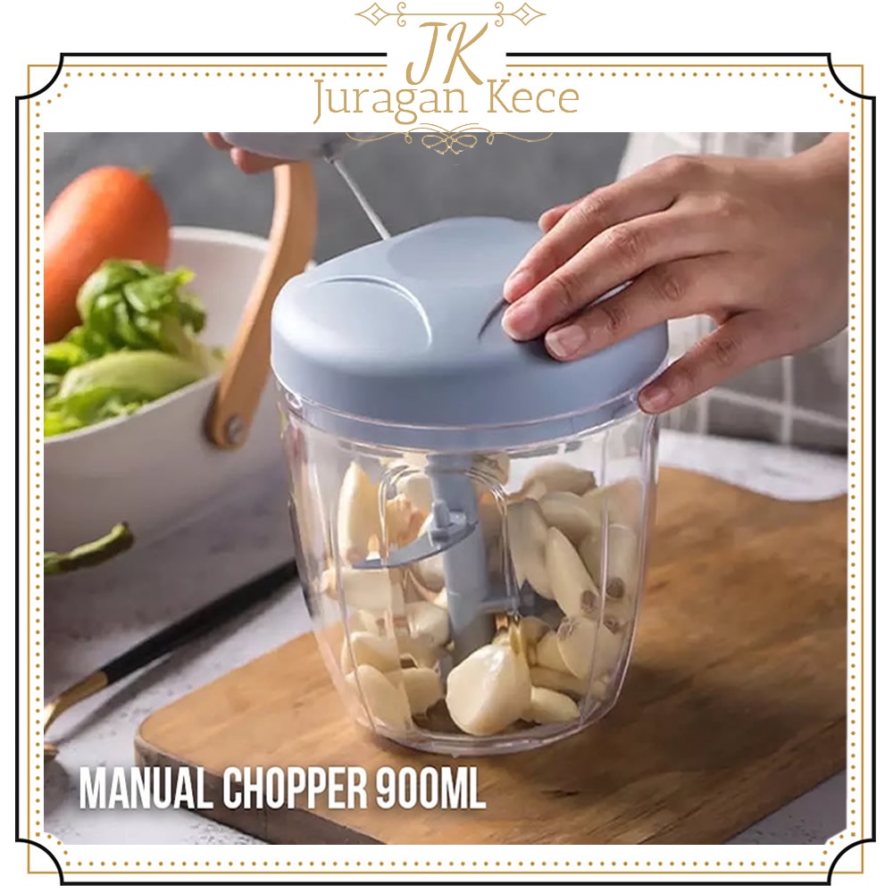 Blender Besar Chopper Speedy Tangan Tarik Manual 5 Mata Pisau Alat Perajang Serbaguna Kapsul Bumbu D