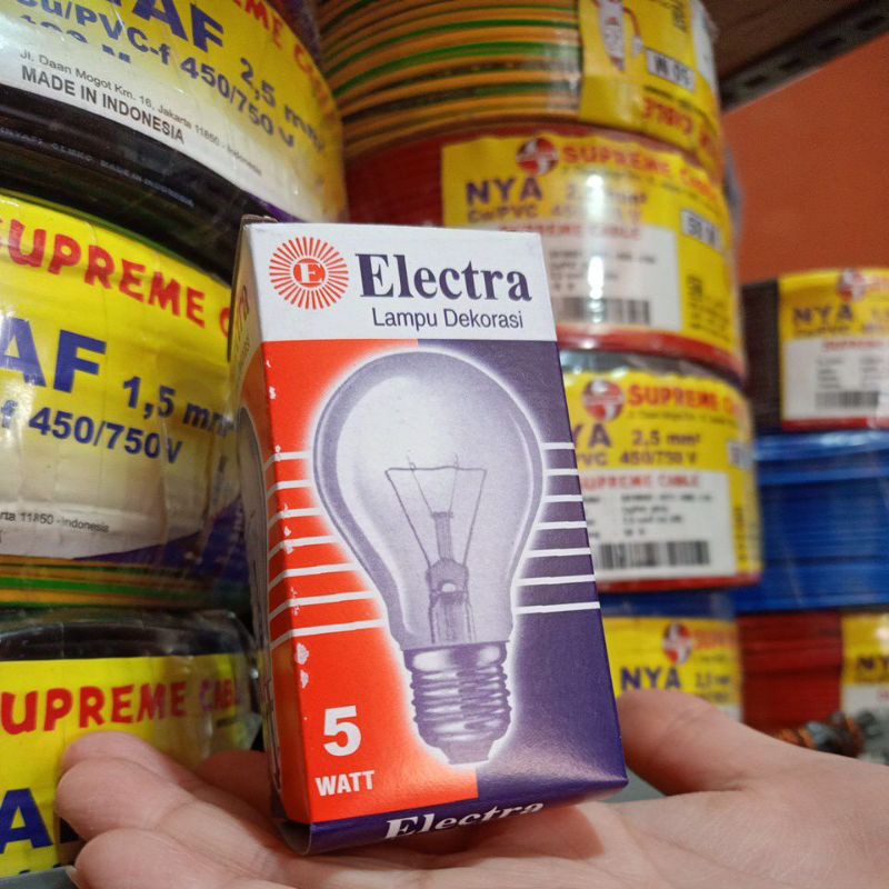 PROMO LAMPU BOHLAM PIJAR KUNING ELECTRA 5Watt 5w 5 w 5watt