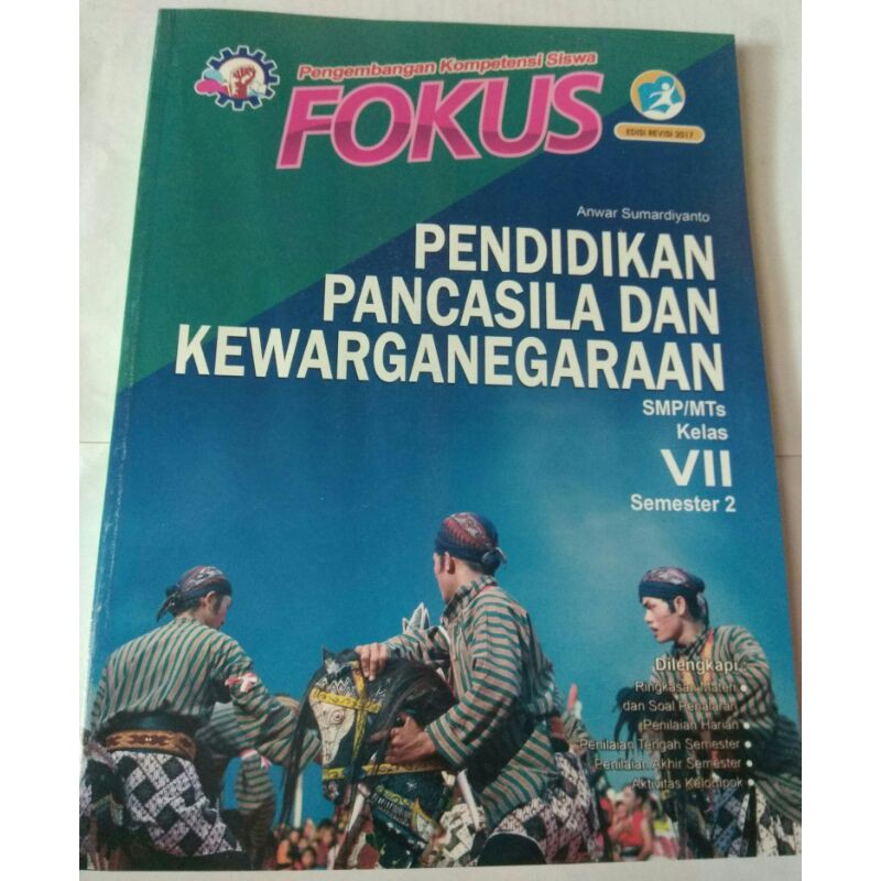 buku fokus SMP PPKN kelas 7 semester 2 edisi revisi 2017
