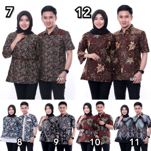 Maura Couple - Sania Ruffle Batik Couple Wanita dan Pria