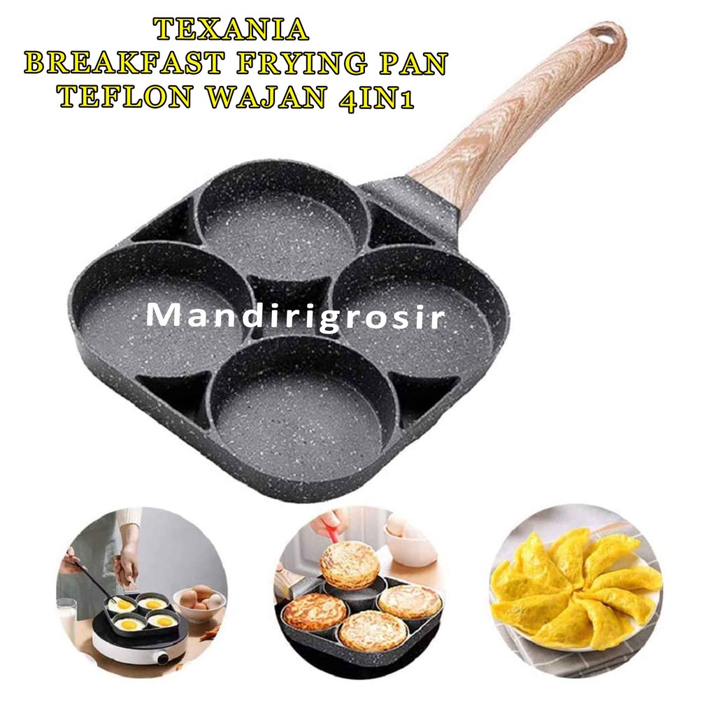 Breakfast Frying Pan * Texania * Teflon Wajan Anti lengket * Penggorengan