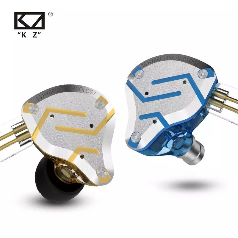 Earphone Knowledge Zenith KZ - ZS10 pro Hybrid IEM 4DD+1BA