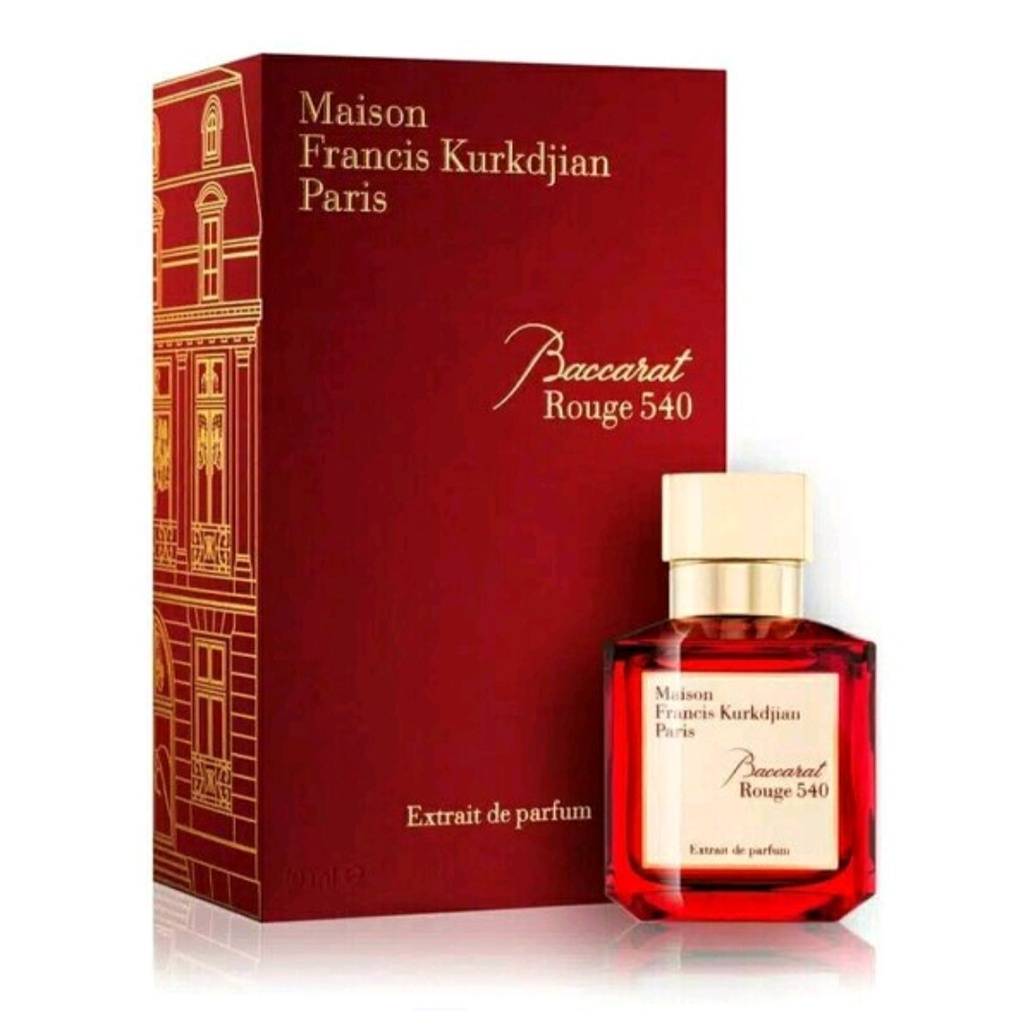 PARFUME PARFUM UNISEX BAC**RAT RED ROUGE MERAH 540 EXTRAIT DE PARFUM 70ML ORI SINGAPORE