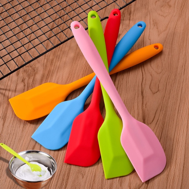 Spatula Silikon Sendok Adonan Masak Sodet Dapur Kitchen Utensil Silicone Baking Food Grade Roti Mentega Oles Aduk Tahan Panas