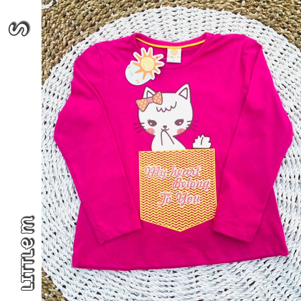 kaos anak 05pink cat