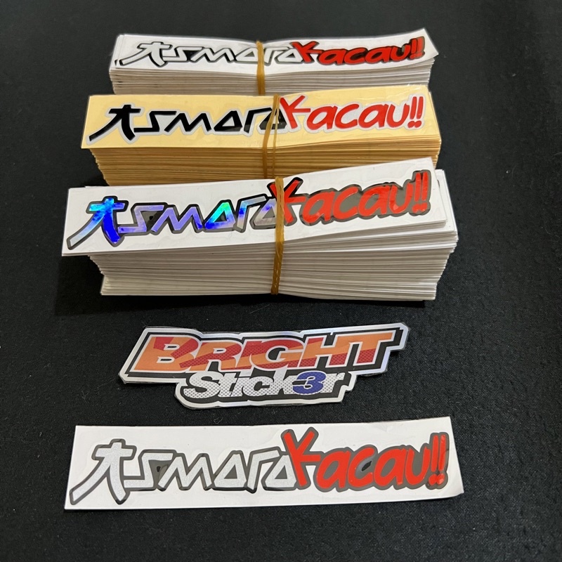 STICKER STIKER ASMARA KACAU ASMARAKACAU TUMPUK CUTTING