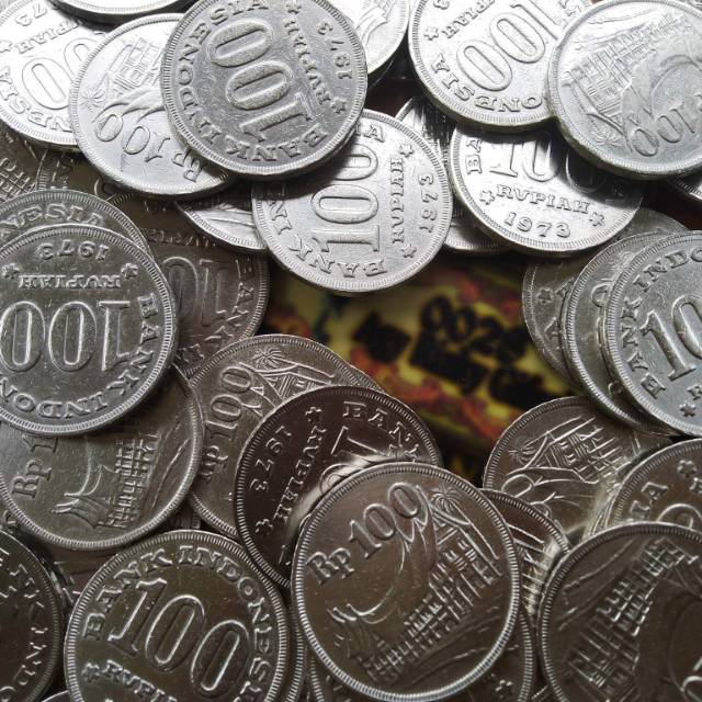 Koin kuno Rp 100 tebal 1973 rumah gadang