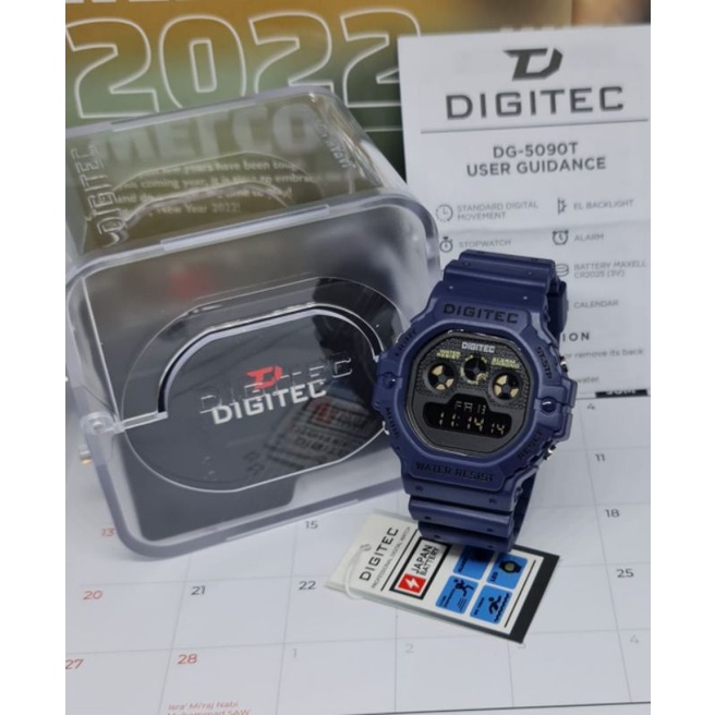 Jam Tangan 5090 Outdoor Terlaris Jam Tangan Pria Tahan Air Buat Berenang DG5090 DS5090 DIGITEC5090