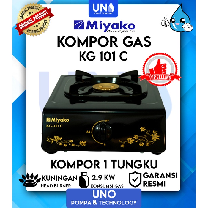 Miyako Kompor Gas 1 Tungku KG 101 C / KG-101 C / KG101C