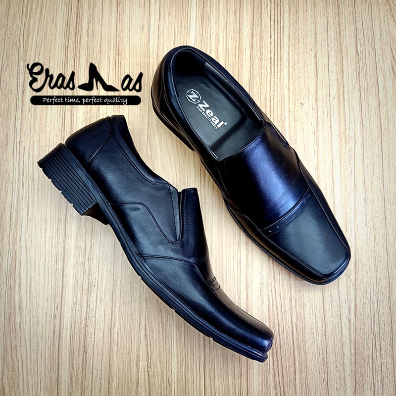 ERASMAS - Sepatu Pantofel Pria / Sepatu Kerja Kantor Pria / Sepatu Formal Pria / Sepatu Pantofel Hitam Pria