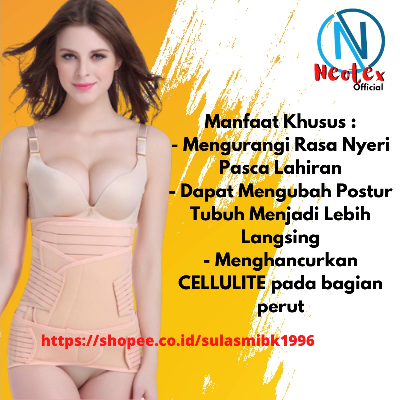 Korset Melahirkan 3 in 1 Gurita Ibu Melahirkan Pelangsing Stagen Pembentuk Tubuh BUY 1 Get 3 psc