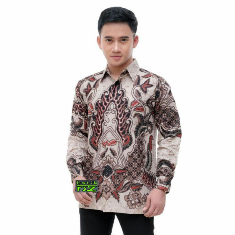 NEW ARRIVAL DISTRO BATIK PRIA SOGAN HRB026 BATIKAF NOTOARTO BATIK IPNU-IPPNU HEM PRIA