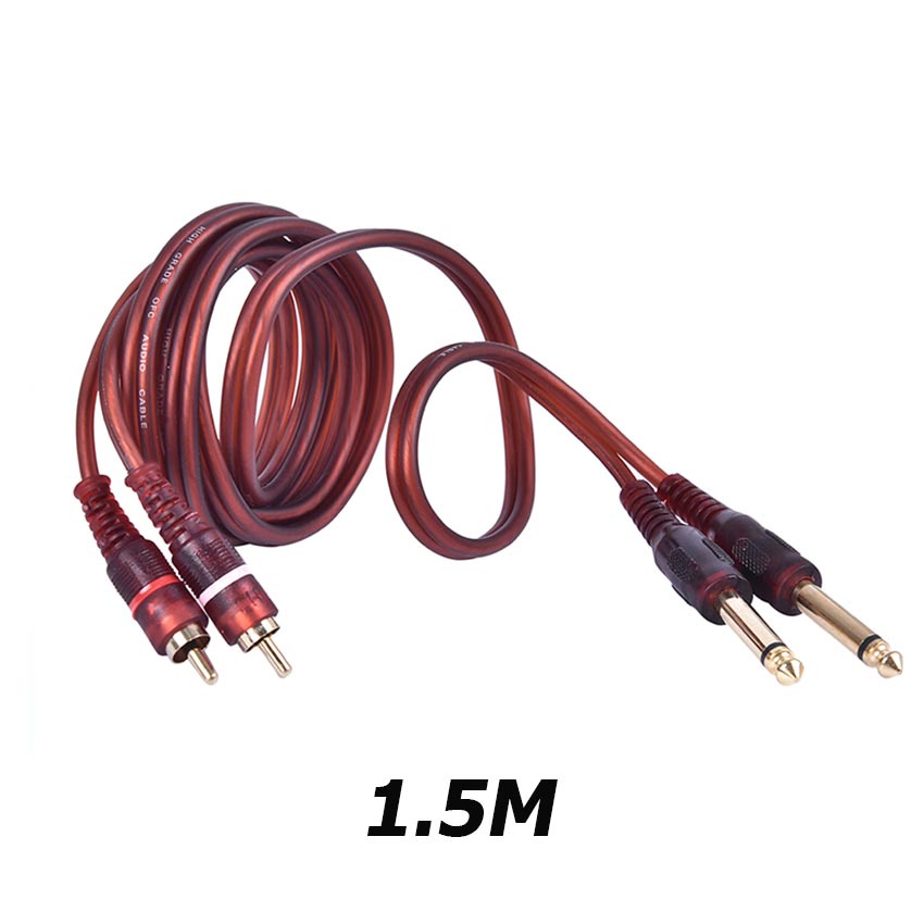 Kabel Mixer Ke Power Ampli Jack Canon Xlr Female Ke Rca 1 Set / 2Pcs -