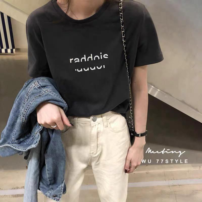 RADDOIS Overtee // Tshirt Oversize Wanita Lengan Pendek - 100% Import