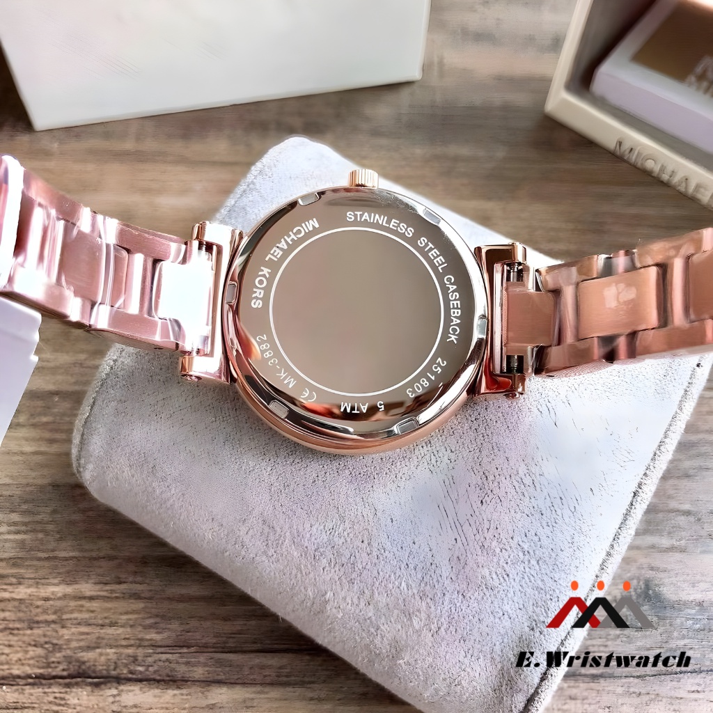 Jam Tangan Wanita Michael Kors MK3882 &amp; MK6560 Sofie Chronograph Rose Gold Dial Dual Tone Stainless Steel Strap Original