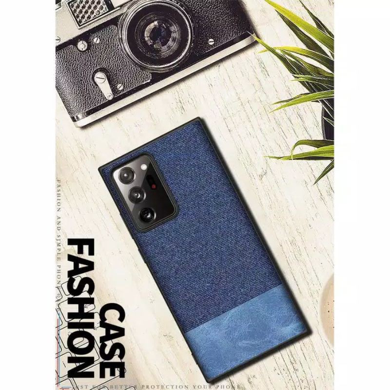 Softcase Fabric Denim Cover Leather Case Samsung Galaxy Note 20 Note 20 Ultra