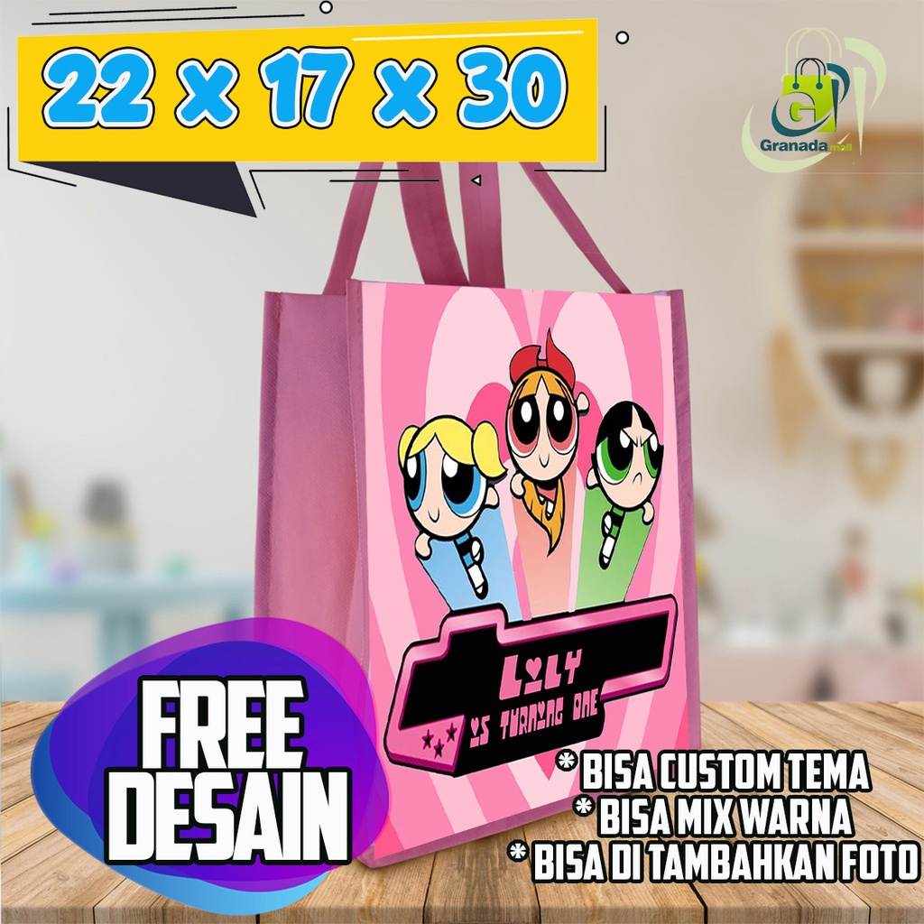 

TERLARIS GOODIE BAG MURAH Ultah Custom Uk 22 x 17 x 30 (PXLXT)