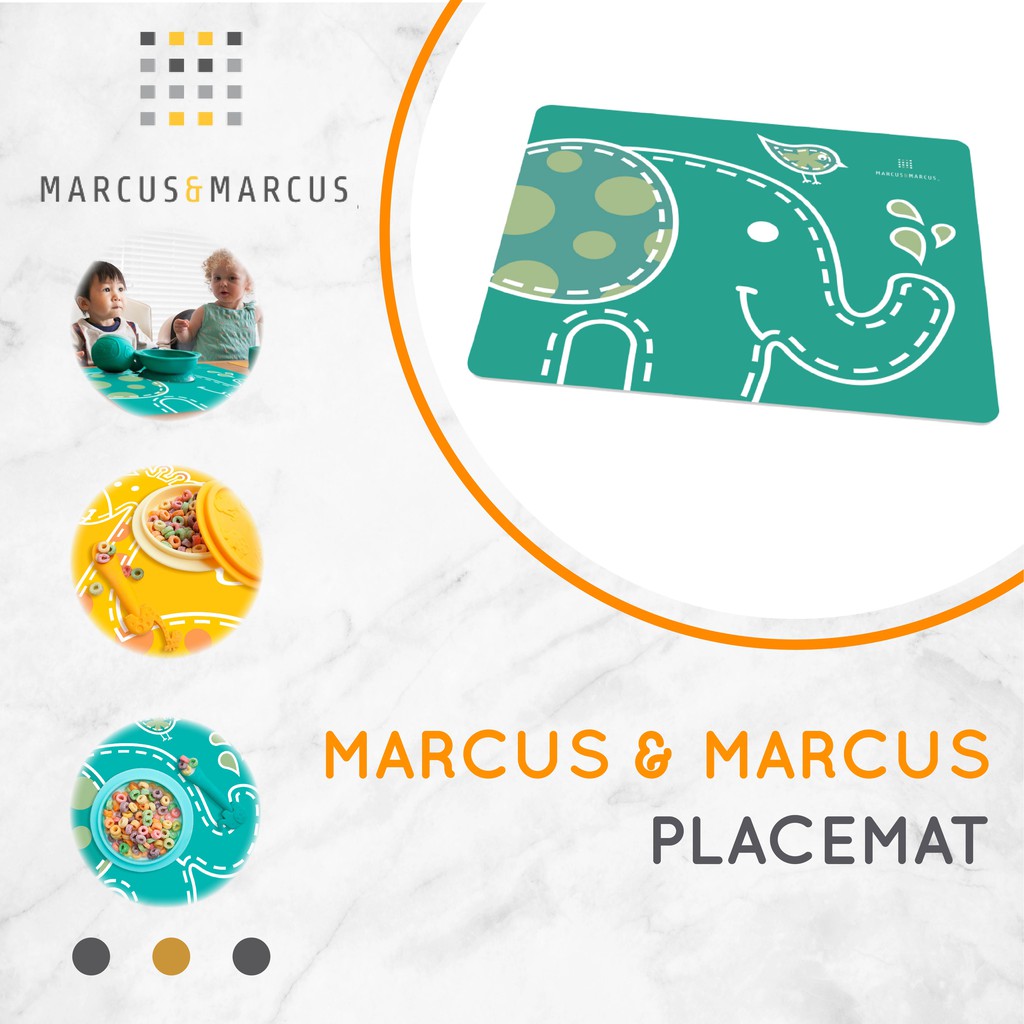 Marcus and Marcus Placemat - Green Elephant | Shopee Indonesia