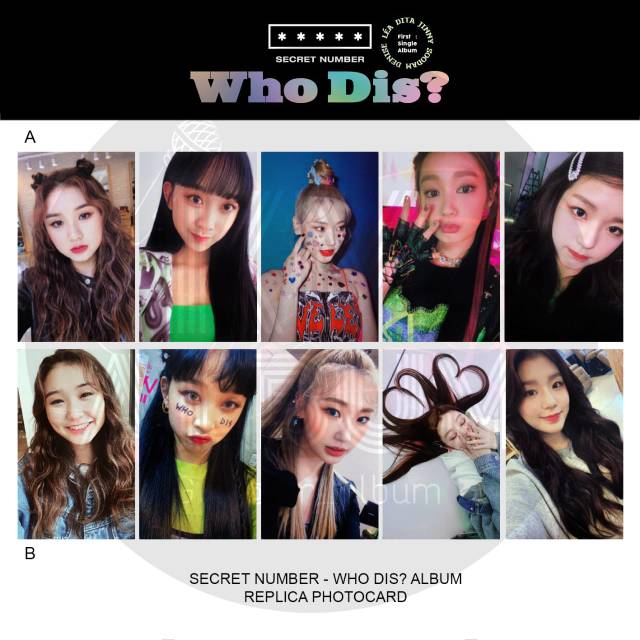 [ REPLICA ] SECRET NUMBER - WHO DIS? ALBUM REPLICA PHOTOCARD