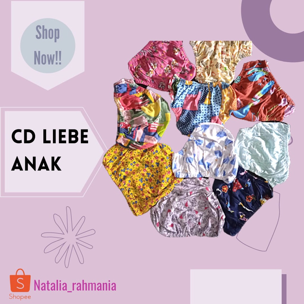 Celana Dalam Anak 1-5 Tahun Bahan LIBBY VELVET