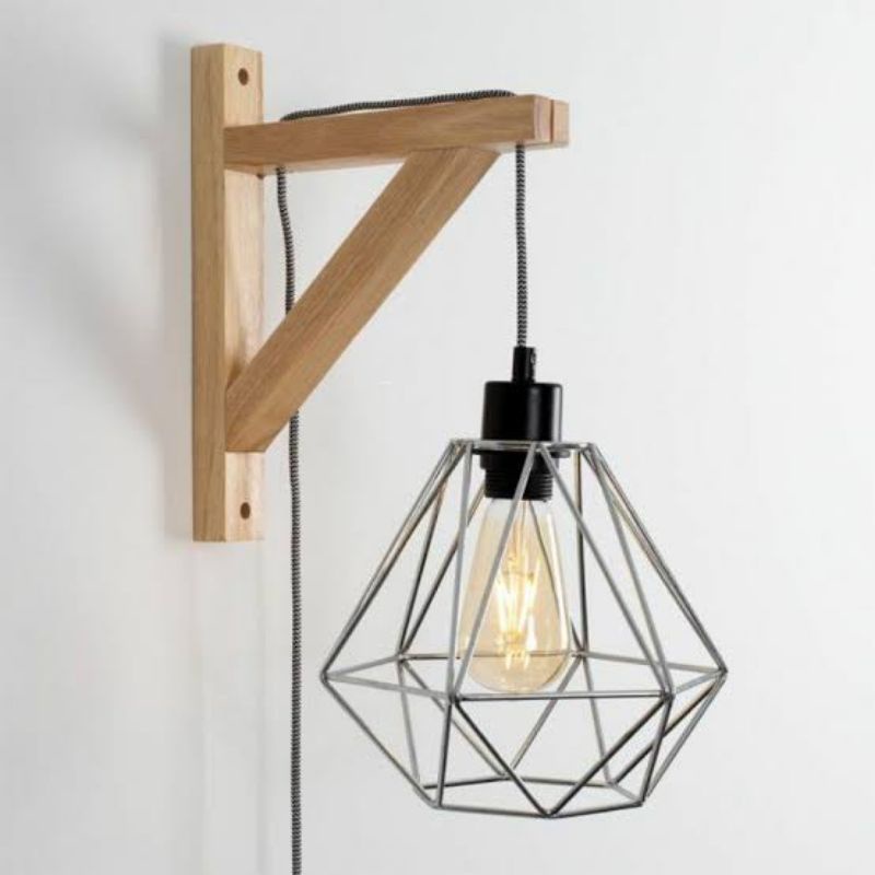 BRAKET LAMPU KAYU / Gantung Lampu Kayu JATI TERMURAH