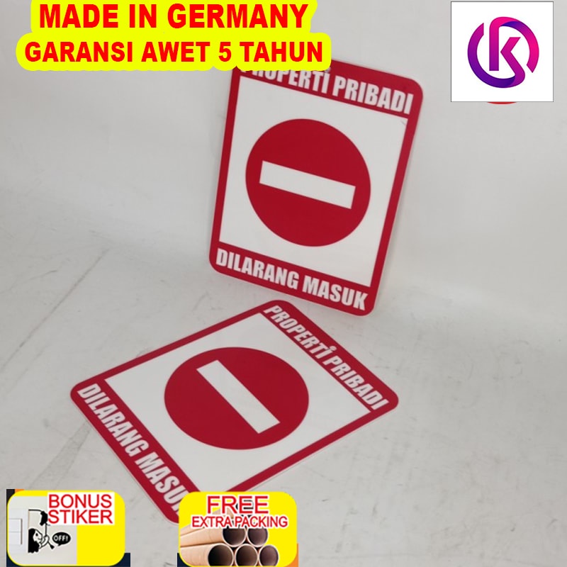 

Murah Sign dilarang masuk uk15 x 20