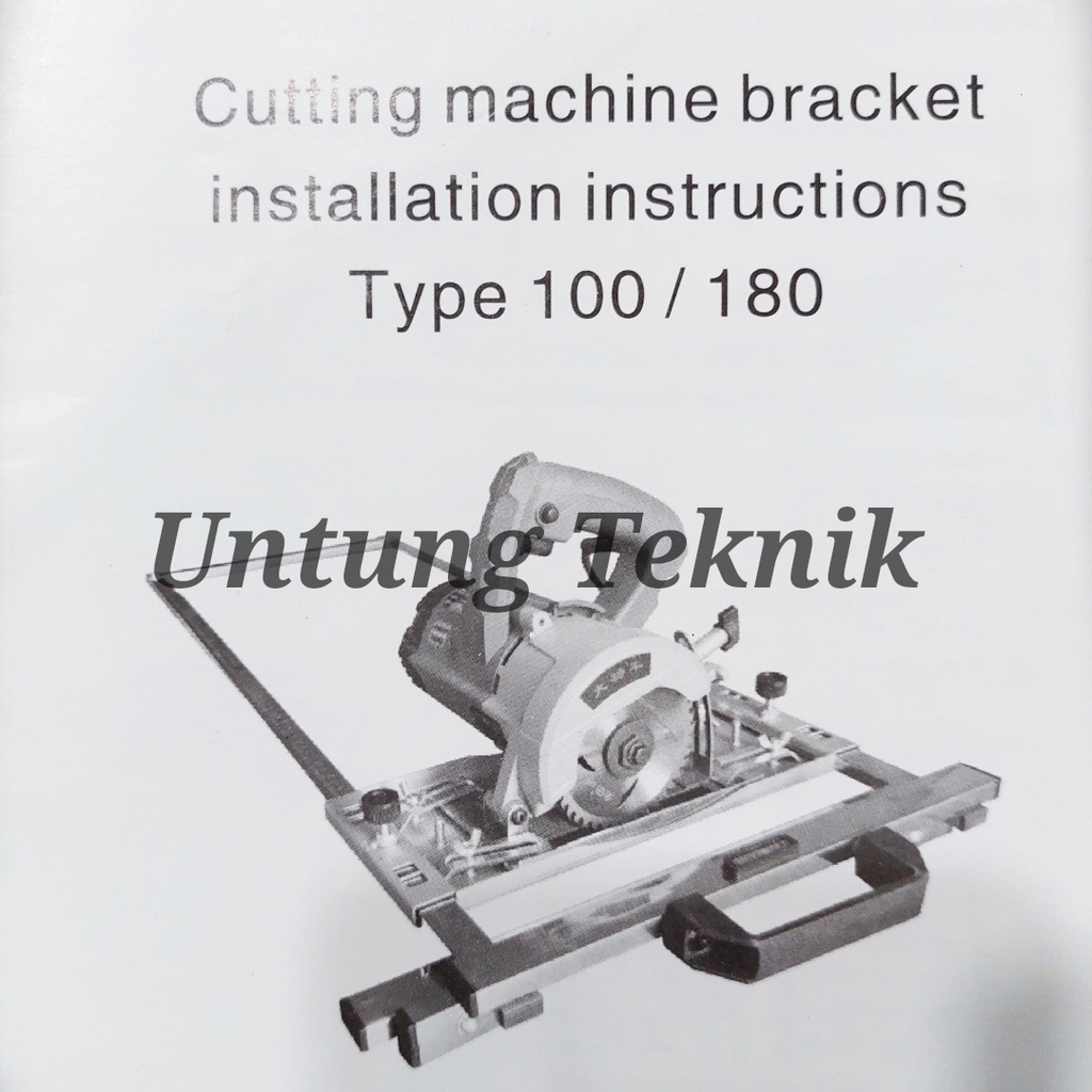 Alat Bantu Potong Kayu Papan Track Circular Saw 820x410mm Circle Track - 7 inci