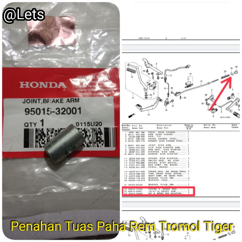 NEPEL PAHA REM TROMOL TIGER 2000