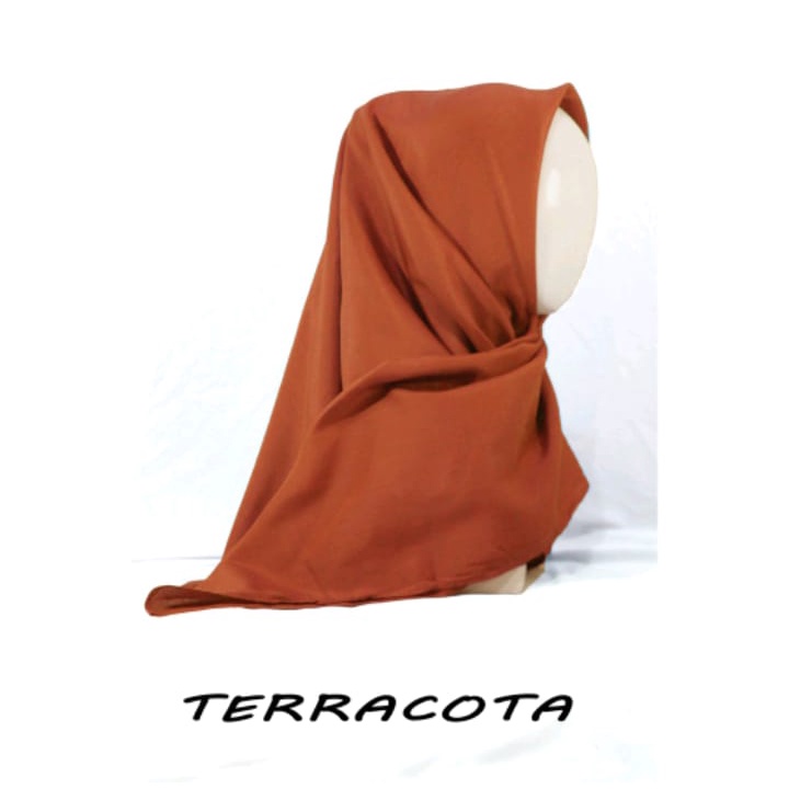 QBZ / SEGI 4 PARIS PREMIUM SERI WARNA 3 / JILBAB SEGIEMPAT PARIS NECI /SEGI EMPAT REDROS/VARISA/AZARA / CIPUT RAJUT DUA WARNA-Terracota