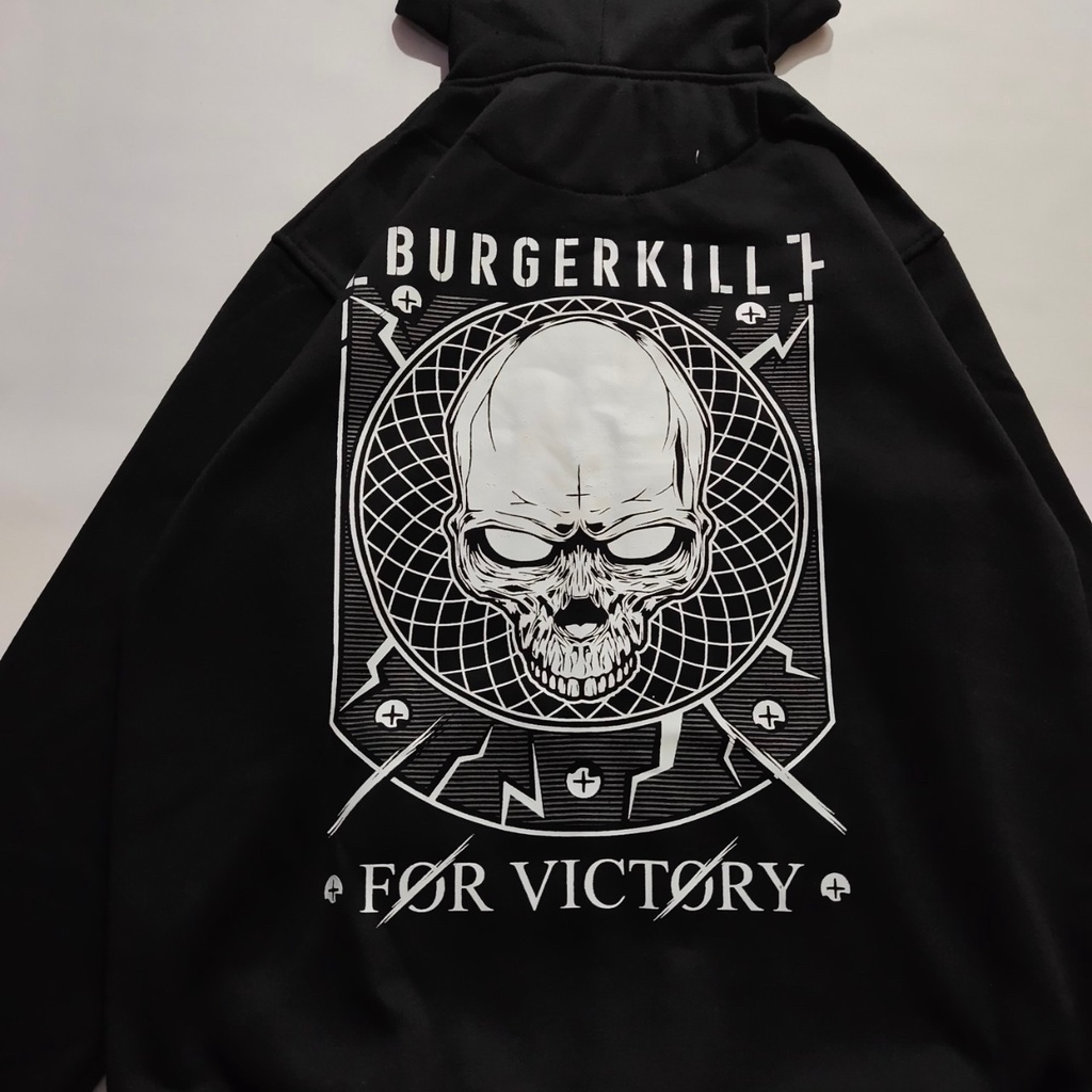 Sweater Hoodie Pria Burgerkill Metalic For Victory Esthetic Unisex Original / Hoodie Pria Distro Tebal Murah / Jaket Sunmori Pria