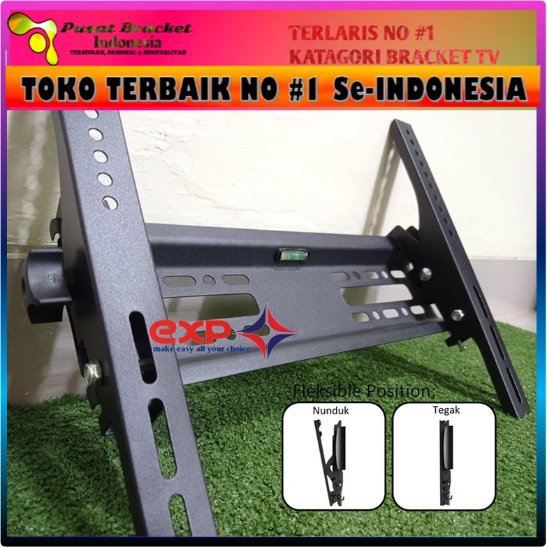 Bracket TV SAKURA 21&quot; s/d 43&quot; waterpass GARANSI 100% COCOK!!! IMPORT QUALITY