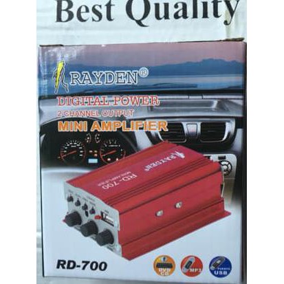 Terlaris Mini Amplifier Usb Sd Mp3 Merk Rayden Type Rd 700