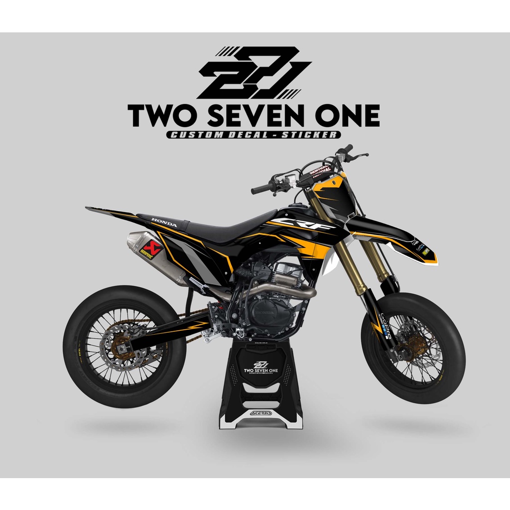 DECAL CRF SUPER GLOSSY PREMIUM - FULL BODY CUSTOM VARIASI BLACK GOLD