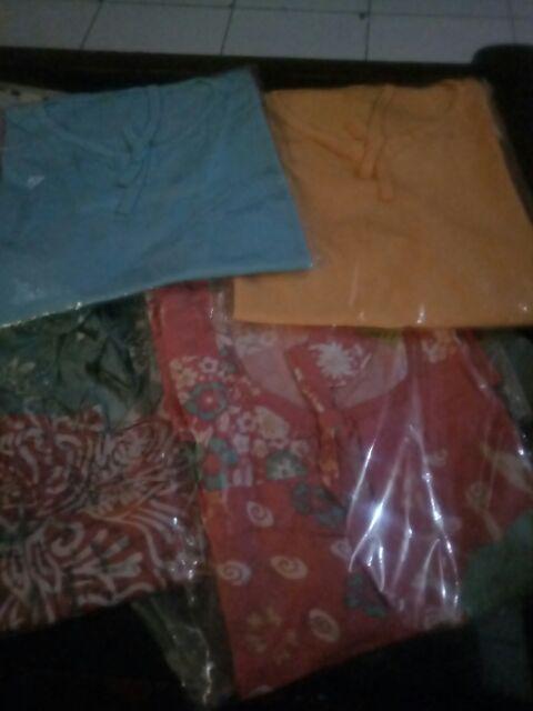 Daster Kaos Anak Batik Jumputan Cantik Size M Usia 3,4,5 Tahun