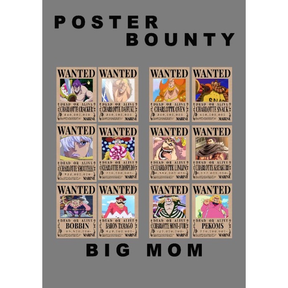 poster one Piece Big Mom family