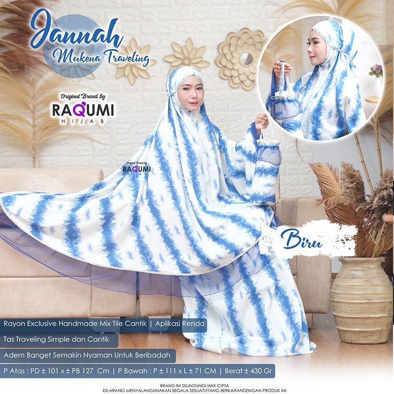 JANNAH MUKENA BY RAQUMI HIJAB ORIGINAL SOLO