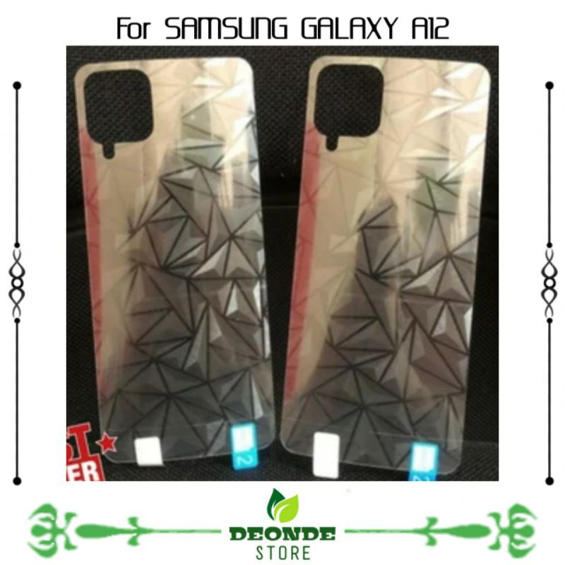 garskin diamond 3d samsung galaxy A12 anti gores belakang