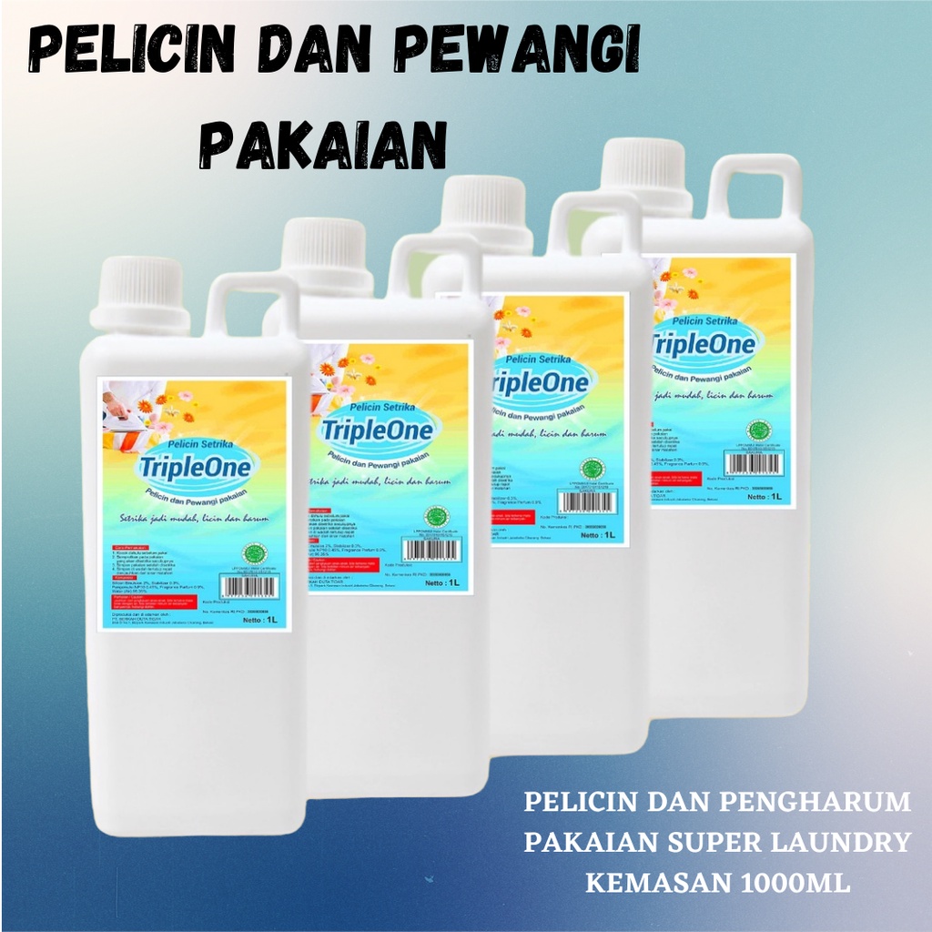 GERAI FATIN HOT PROMO!! Super Laundry 1L - Pelicin &amp; Pewangi Pakaian - Aroma Bunga