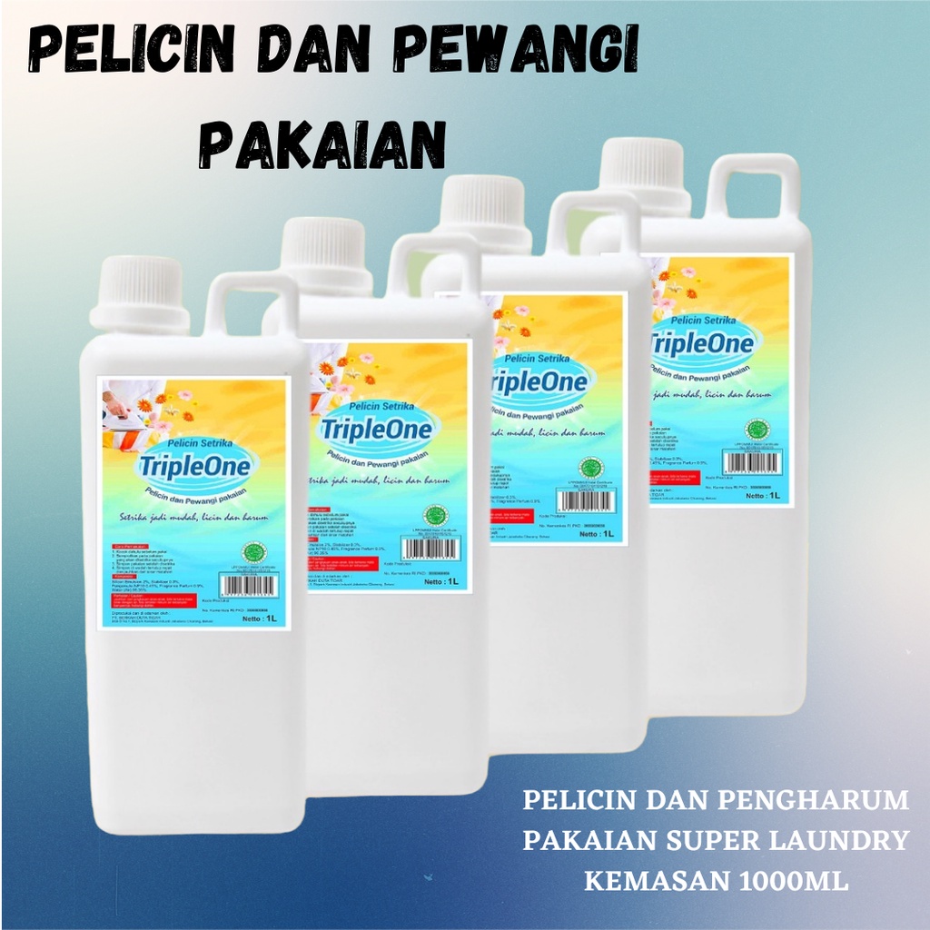 Terlaris Pelicin &amp; Pewangi Pakaian Premium  Kemasan 1 Liter