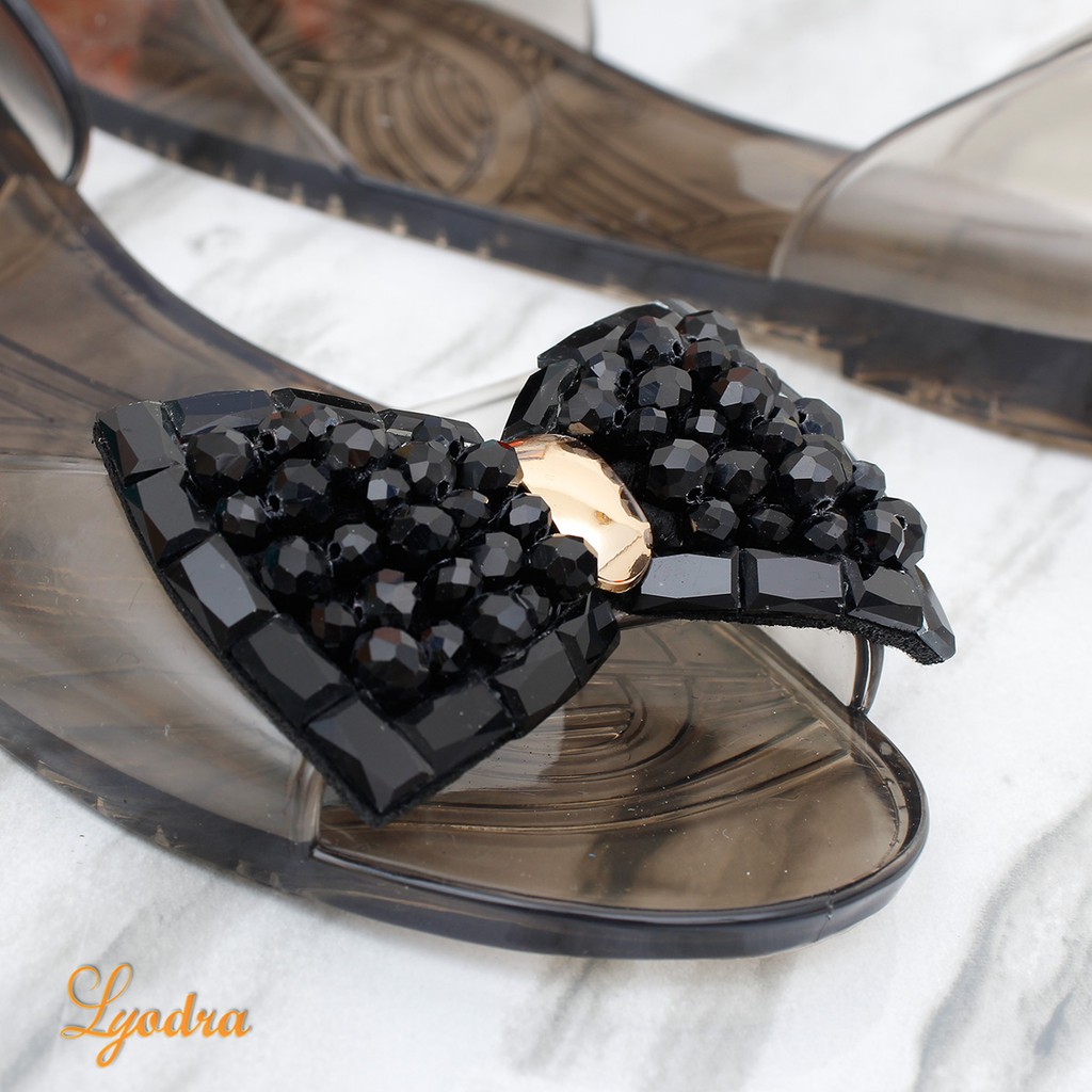 Lyodra  Summer Flat Jelly Shoes Import LDR202 Real Pict