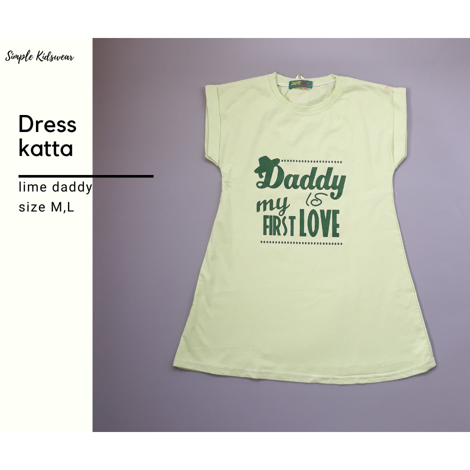Dress Pendek Anak Perempuan | DRESS KEYLA | LIME DADDY | [DK-LD]