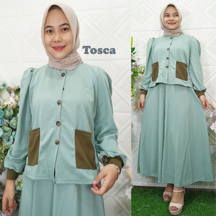 SETELAN NARRA SOFIYA BAJU JAKET DAN ROK SET CARLINA